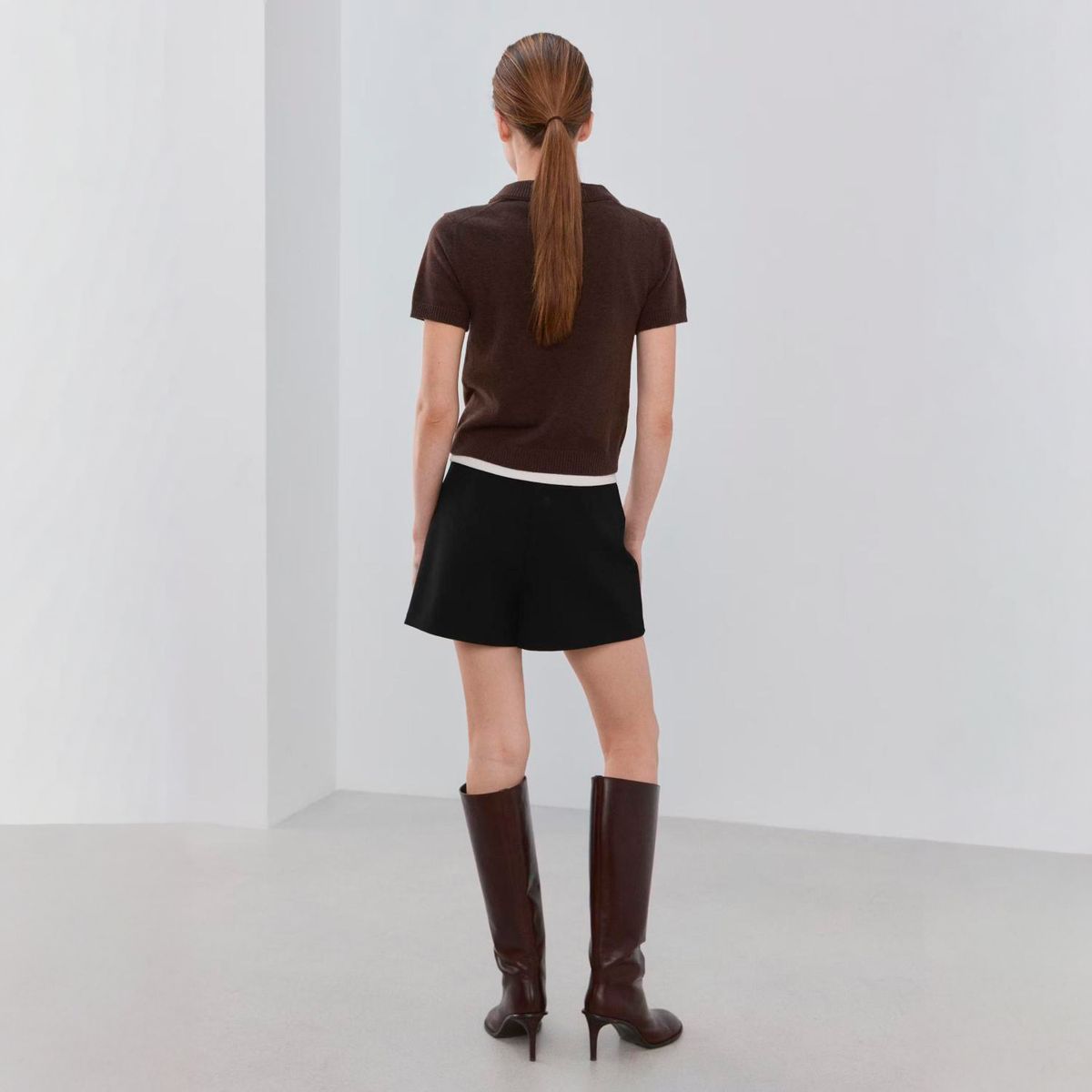 MANGO - Falda Pantalón Cruzada Mujer Mango