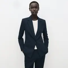 MANGO - Blazer Traje Entallada Mujer