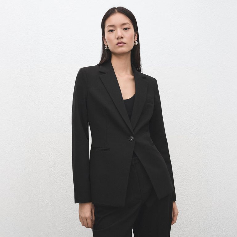 Blazer Traje Entallada Mujer