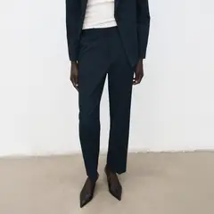 MANGO - Pantalón Recto Traje Mujer