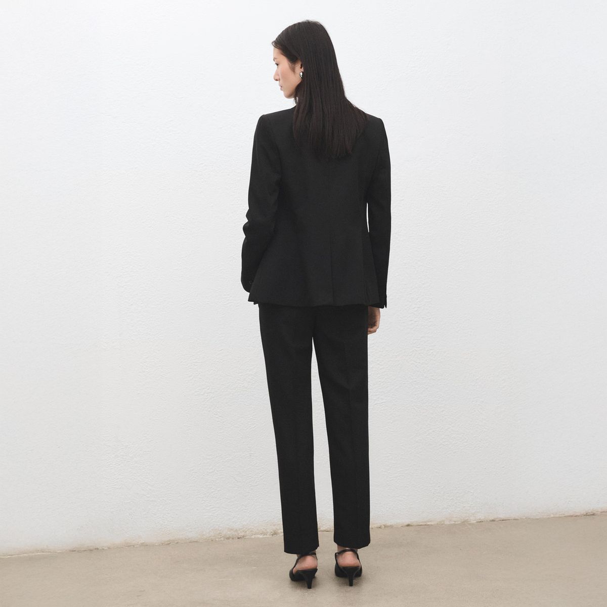 MANGO - Pantalón Recto Traje Mujer Mango