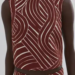 MANGO - Polera Estampado Geométrico Mujer