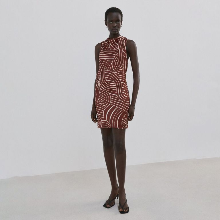 Vestido Estampado Geométrico Mujer