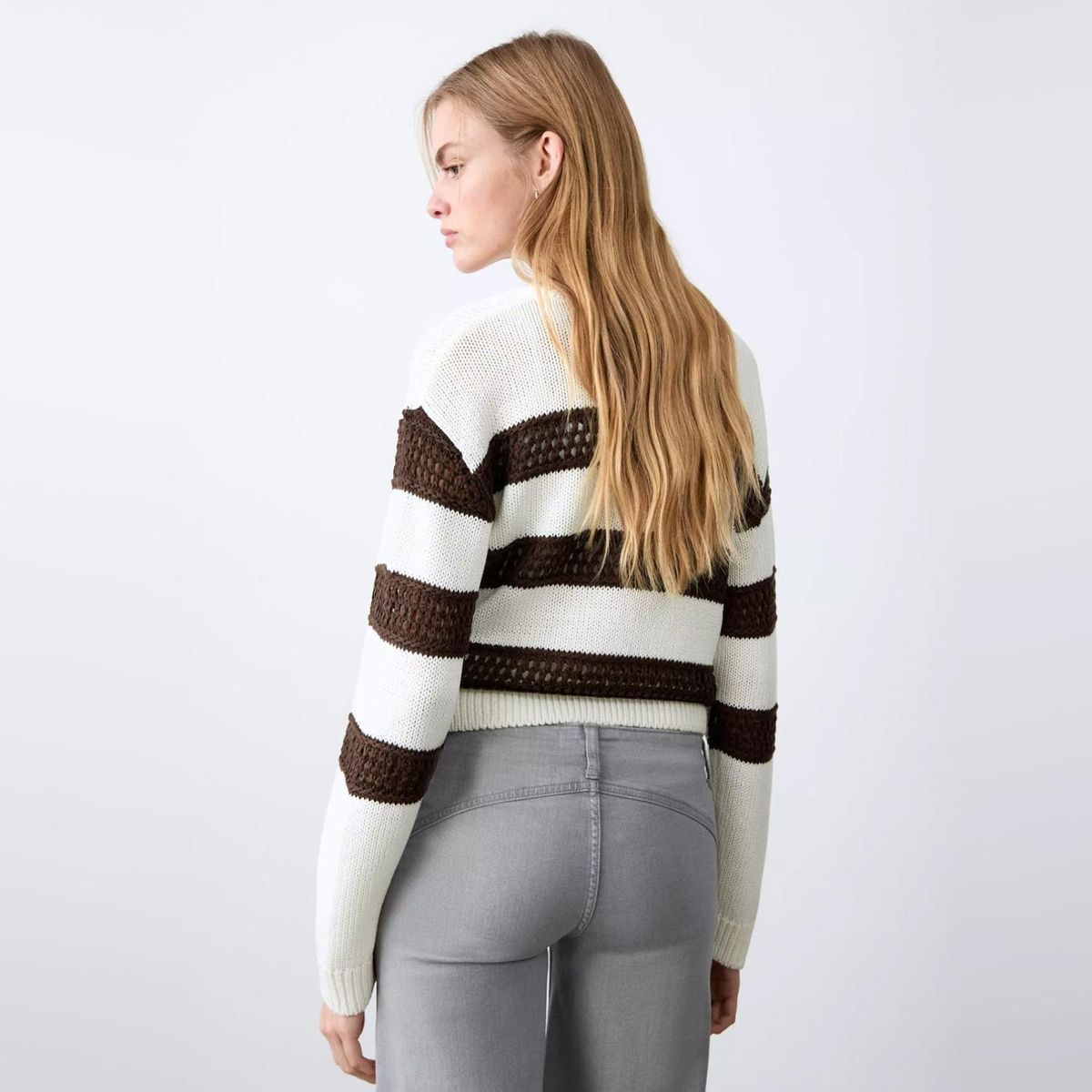 MANGO TEEN - Sweater Punto Calado Mujer Mango Teen