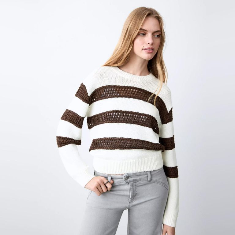 Sweater Punto Calado Mujer
