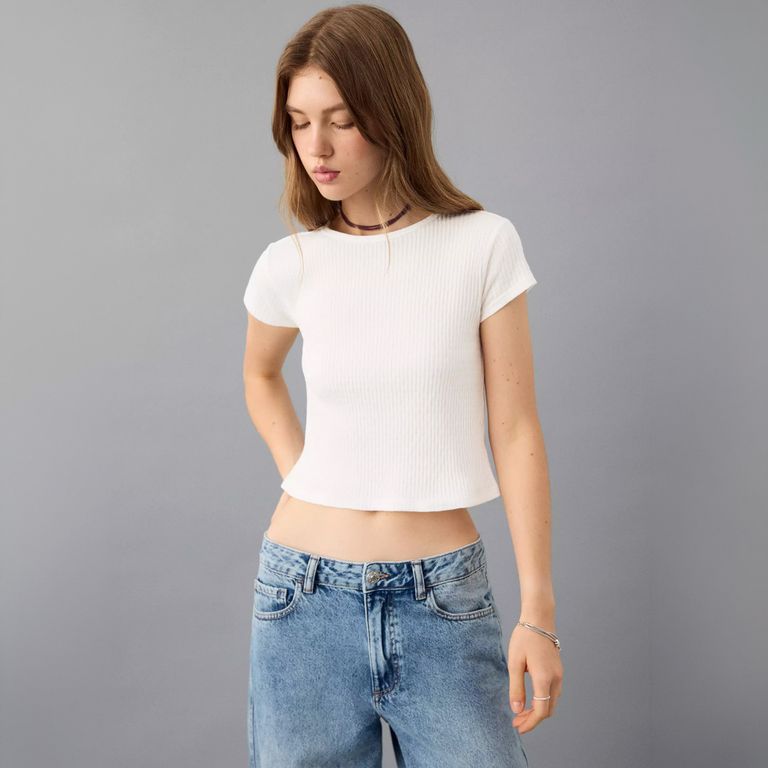 Polera Manga Corta Canalé