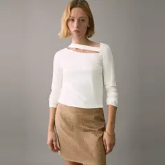 MANGO TEEN - Polera Asimétrica Cut-Out Mujer