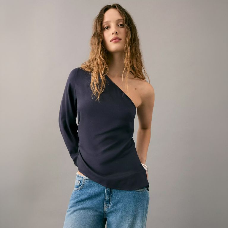 Blusa Asimétrica Mujer