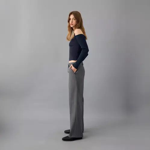 MANGO TEEN - Pantalón Traje Rayas Mujer