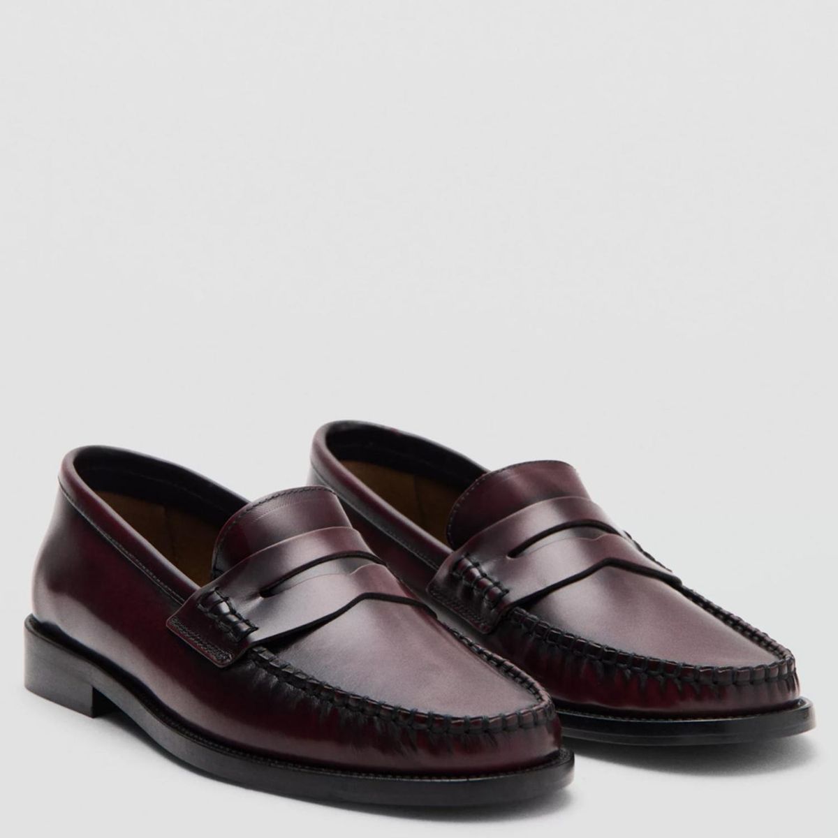 MANGO - Mocasín Mujer Rojo Mango