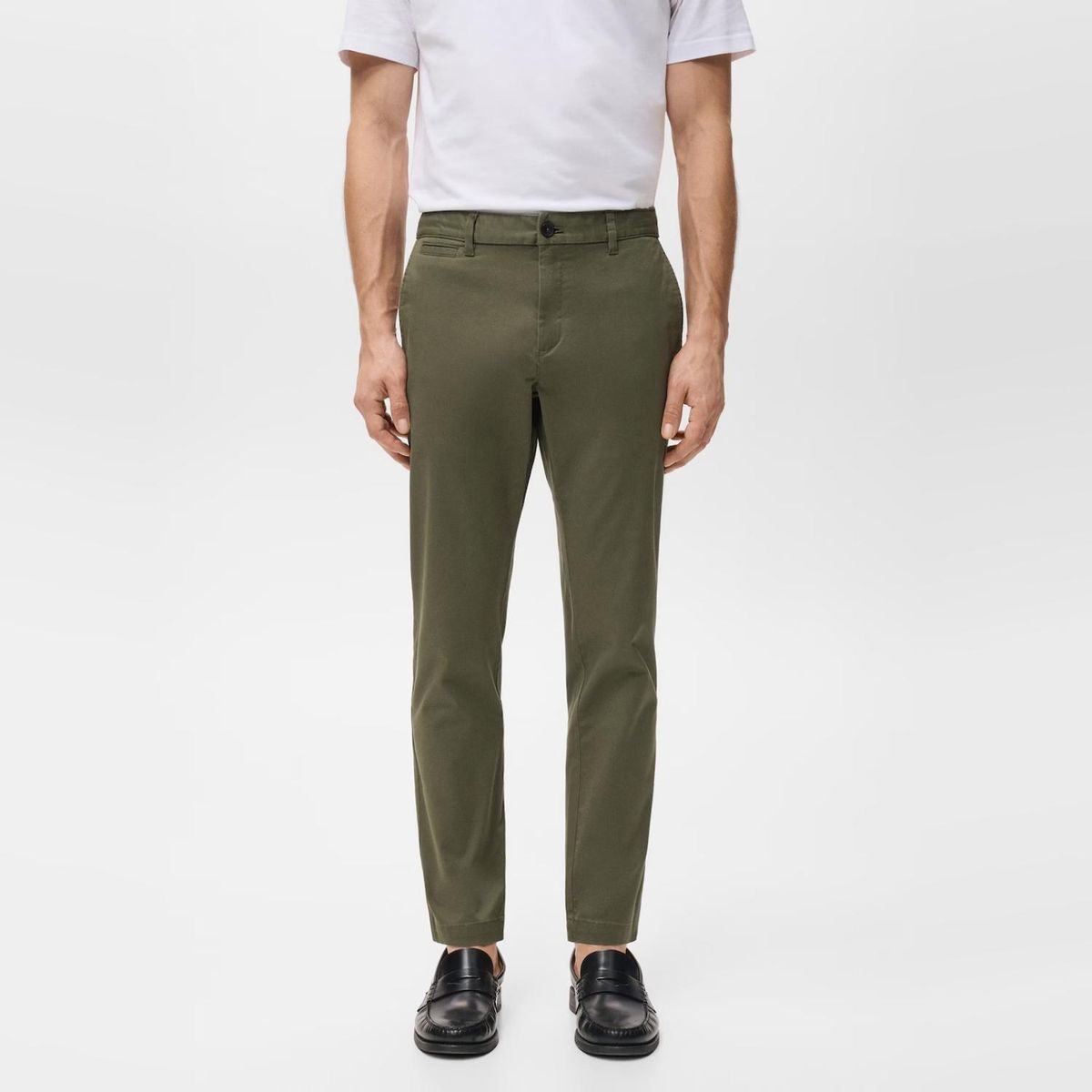 MANGO MAN - Pantalón Prato Chino Cropped Tappered Hombre Mango Man