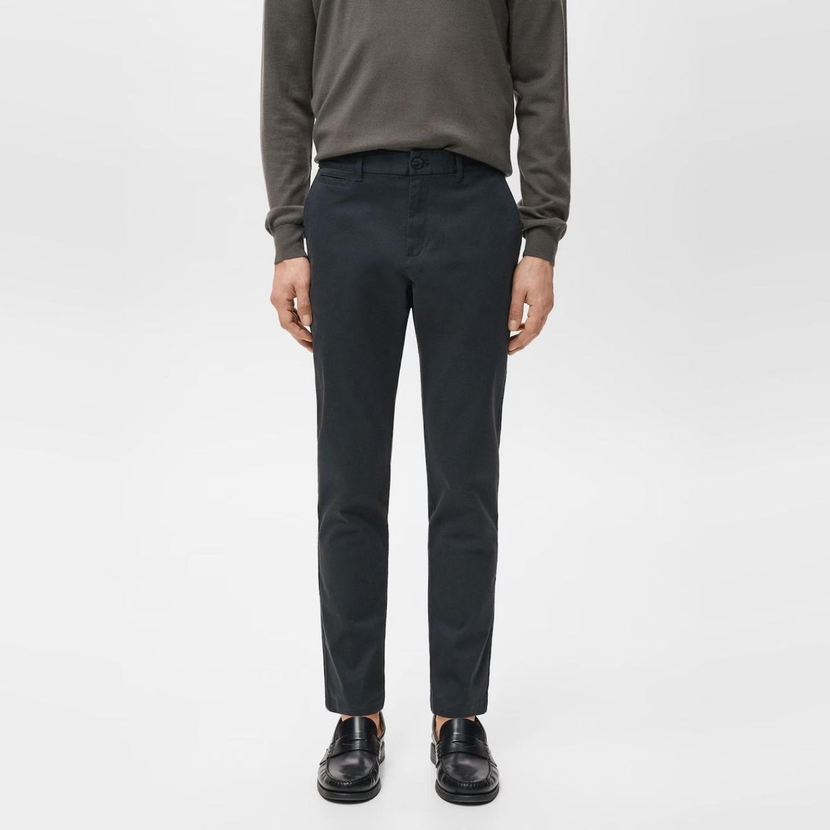 MANGO MAN - Pantalón Prato Chino Cropped Tappered Hombre Mango Man