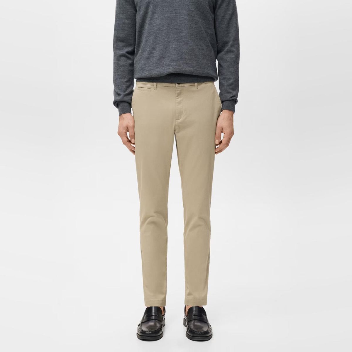 MANGO MAN - Pantalón Prato Chino Cropped Tappered Hombre Mango Man