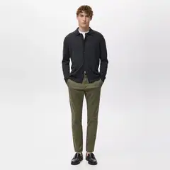 MANGO MAN - Pantalón Prato Chino Cropped Tappered Hombre