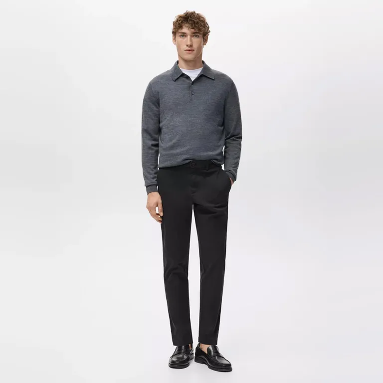 Pantalón Prato Chino Cropped Tappered Hombre