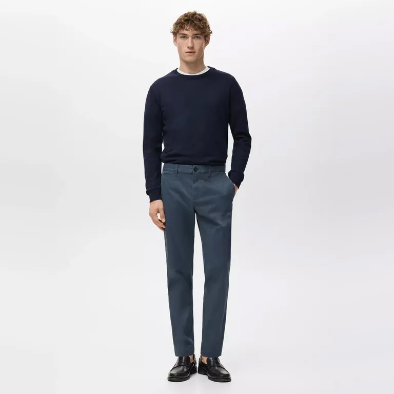 Pantalón Prato Chino Cropped Tappered Hombre
