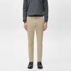 MANGO MAN - Pantalón Prato Chino Cropped Tappered Hombre