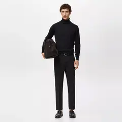 MANGO MAN - Pantalón Bologna Cropped Slim Fit Hombre