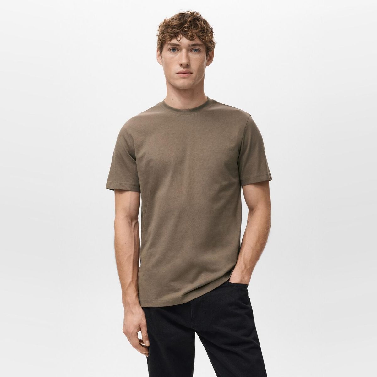 MANGO MAN - Polera Slim Fit 100% Algodón Hombre Mango Man