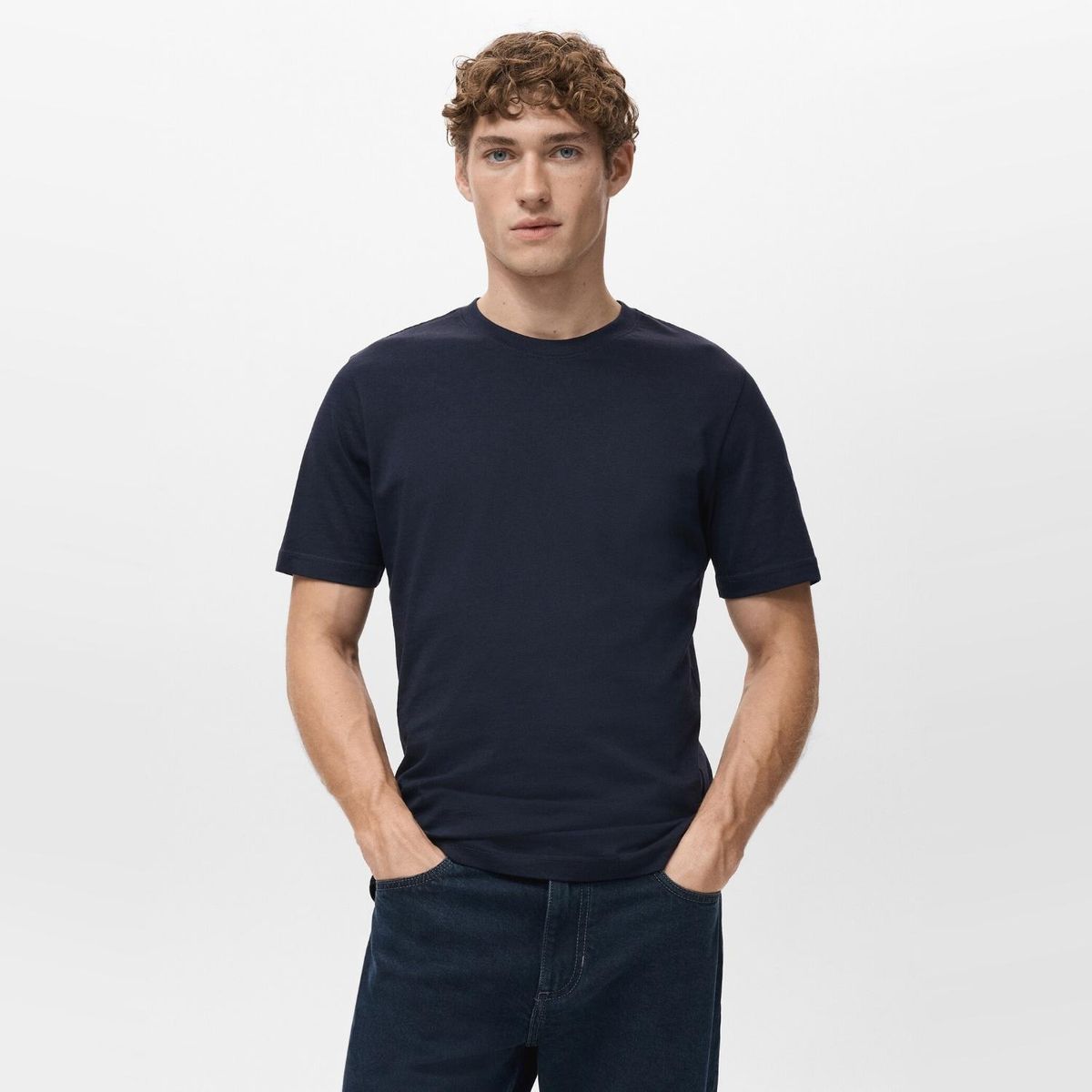 MANGO MAN - Polera Slim Fit 100% Algodón Hombre Mango Man