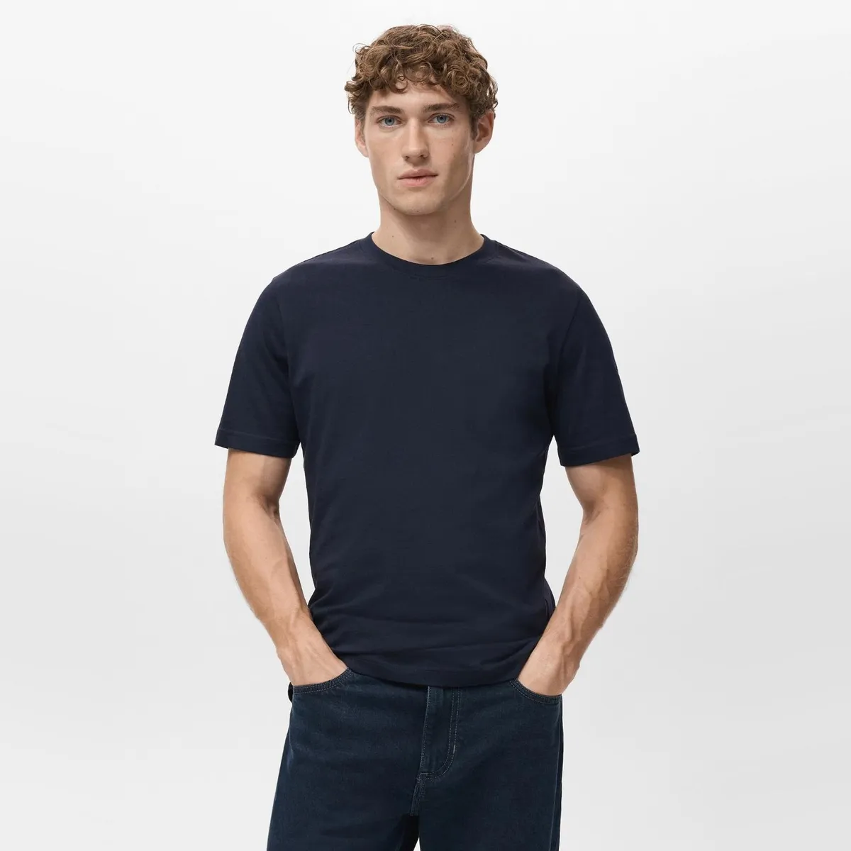 MANGO MAN - Polera Slim Fit 100% Algodón Hombre Mango Man