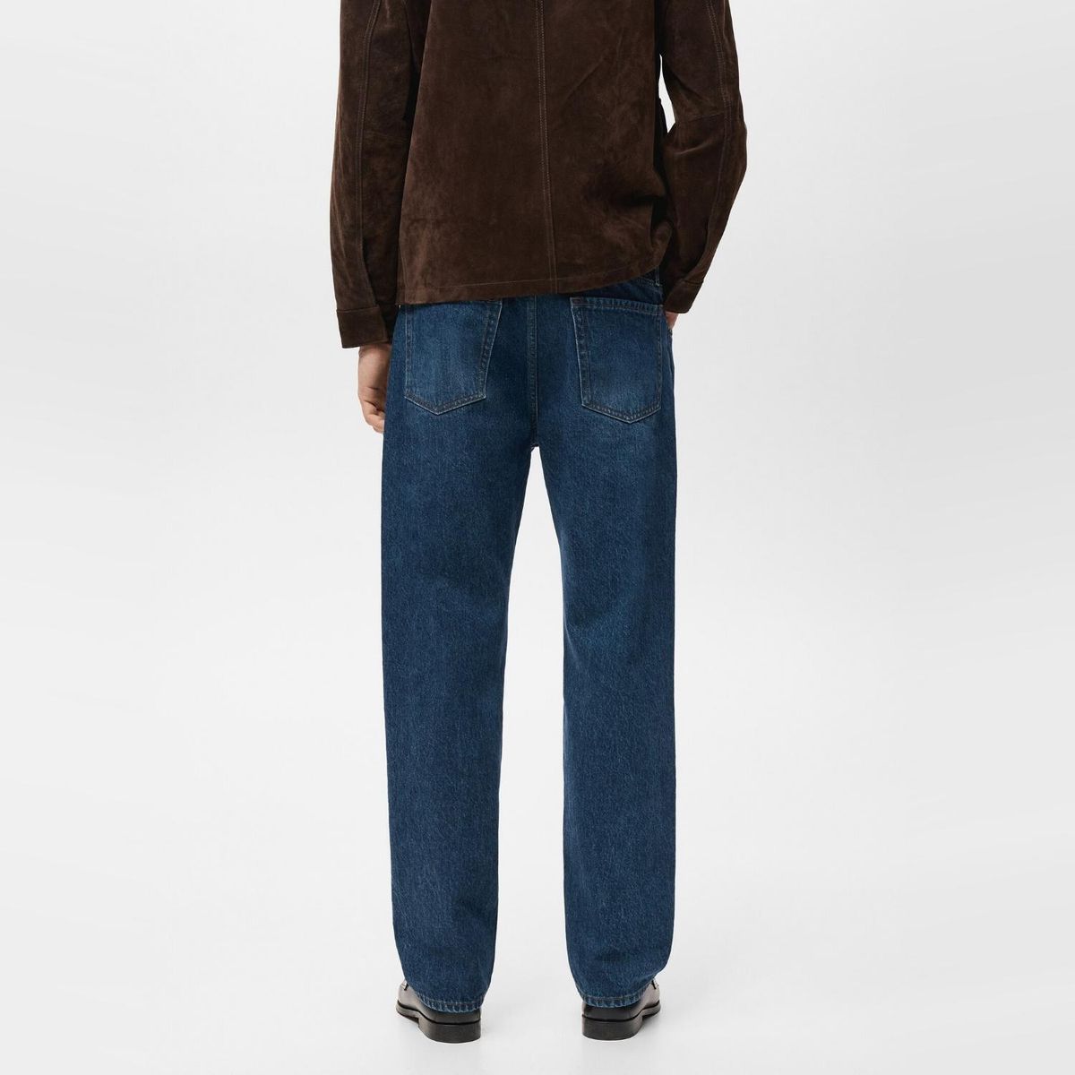 MANGO MAN - Jeans Moby Straight Fit Lavado Oscuro Hombre Mango Man