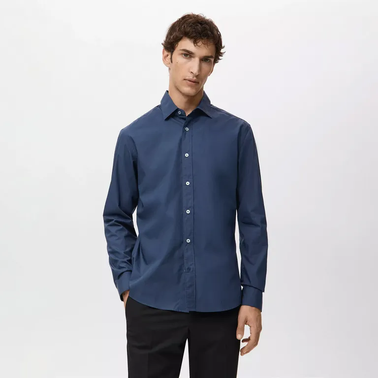 Camisa 100% Algodón Regular Fit Hombre