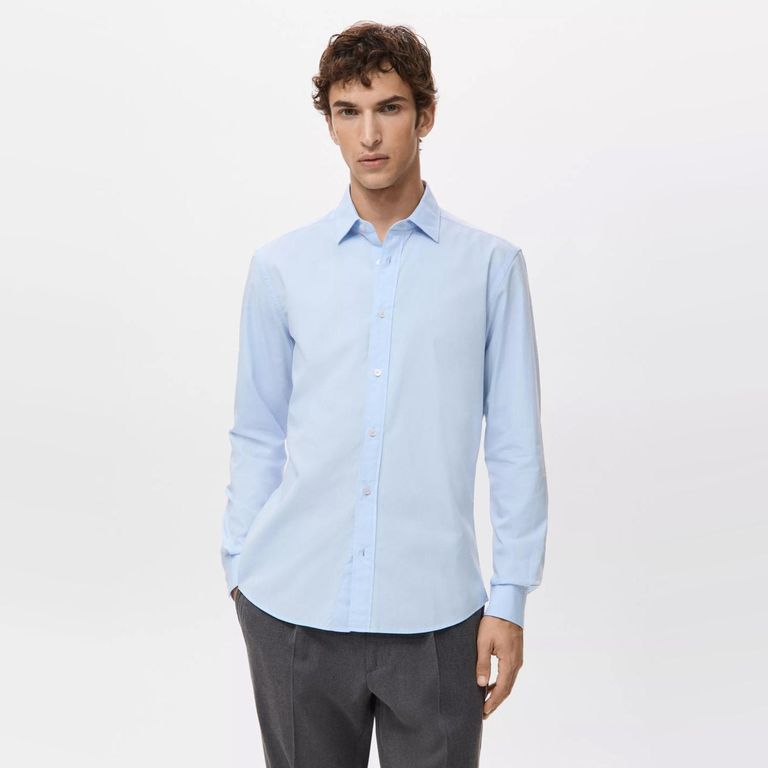 Camisa 100% Algodón Regular Fit Hombre