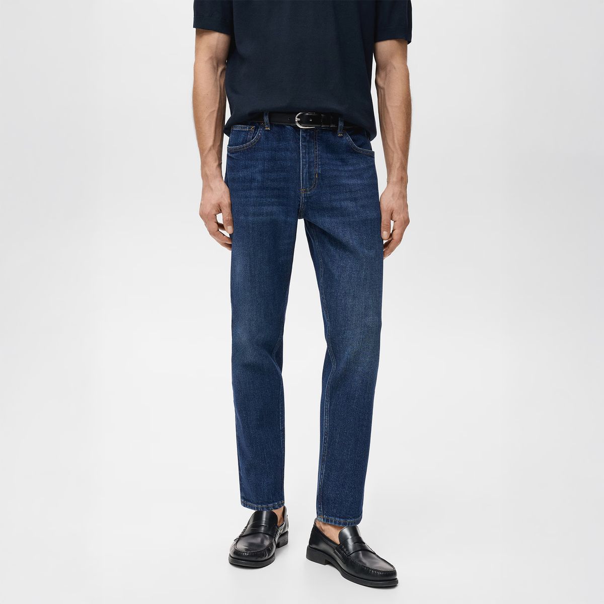 MANGO MAN - Jeans Ben Cropped Tapered Fit Hombre Mango Man
