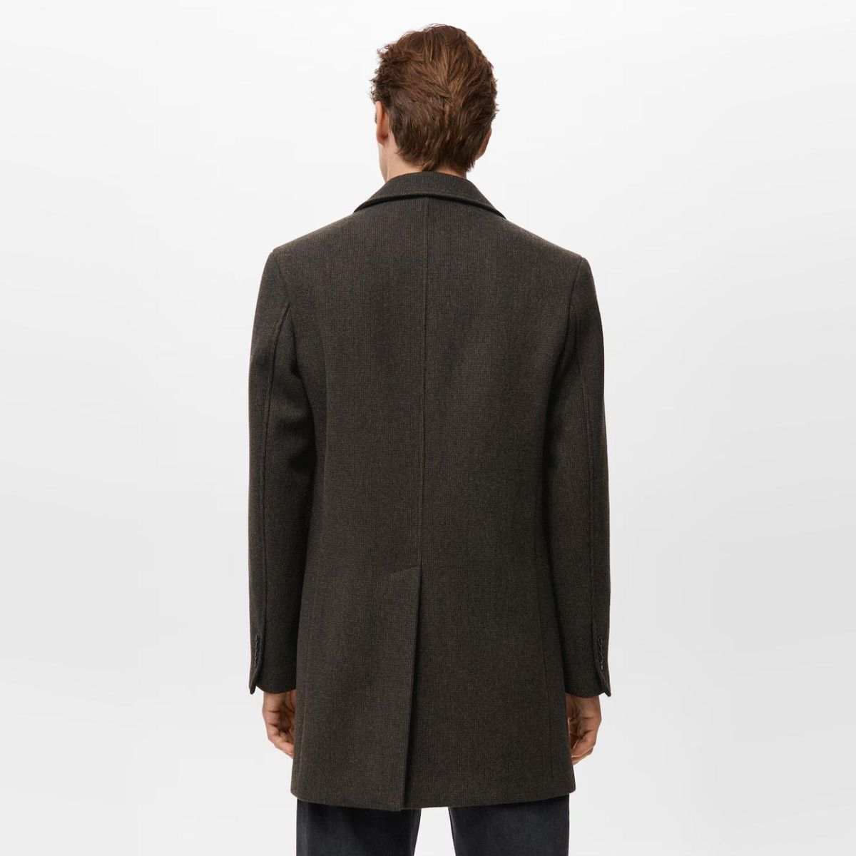 MANGO MAN - Abrigo Ligero Lana Reciclada Hombre Mango Man