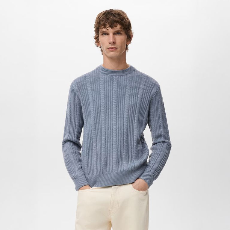 Sweater Punto Estructura Hombre