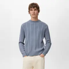 MANGO MAN - Sweater Punto Estructura Hombre