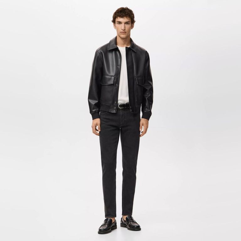 Jeans Jan Slim Fit Negros Hombre