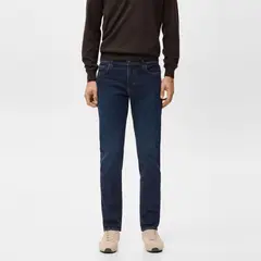 MANGO MAN - Jeans Jan Slim Fit Lavado Oscuro Hombre