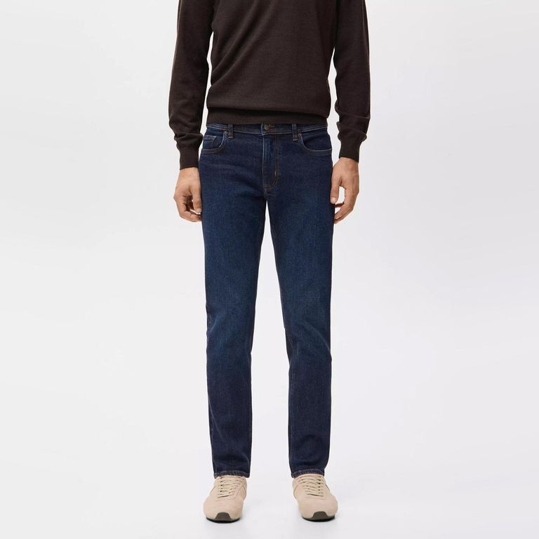 Jeans Jan Slim Fit Lavado Oscuro Hombre