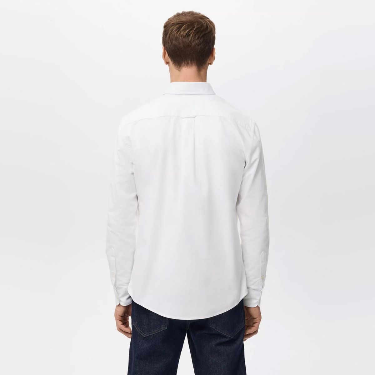 MANGO MAN - Camisa 100% Algodón Oxford Hombre Mango Man