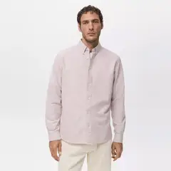 MANGO MAN - Camisa 100% Algodón Oxford Hombre