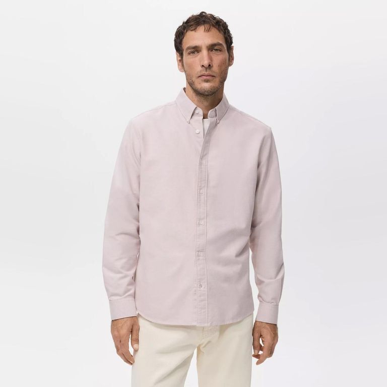 Camisa 100% Algodón Oxford Hombre