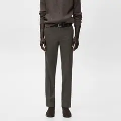 MANGO MAN - Pantalón Franela Slim Fit Hombre