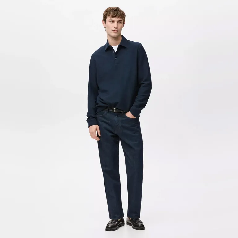 Jeans Algodón Regular Fit Hombre