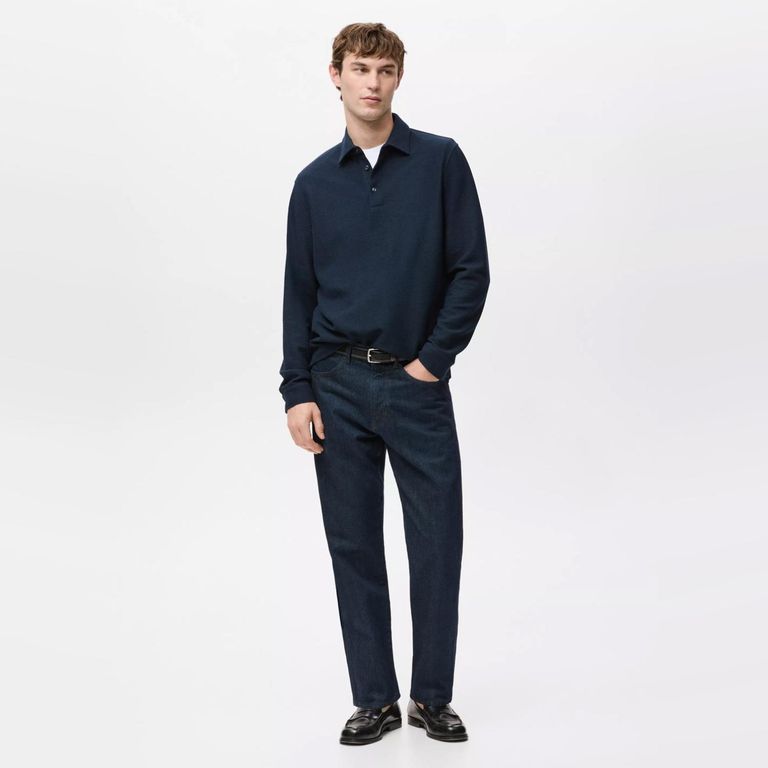 Jeans Algodón Regular Fit Hombre