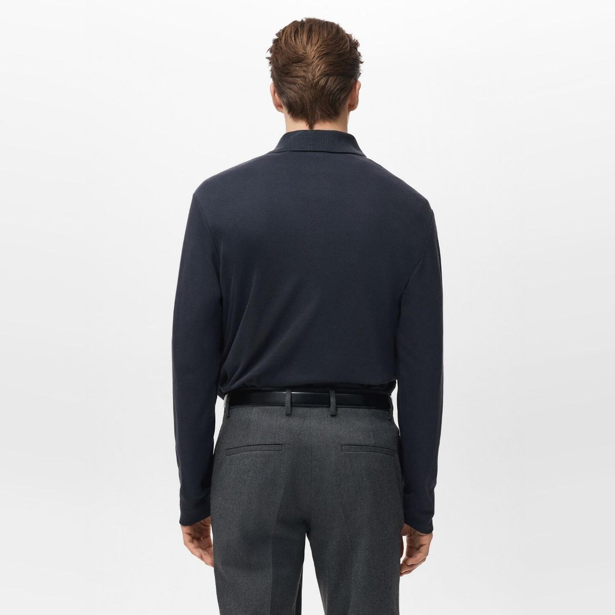 MANGO MAN - Polera Polo Punto Regular Fit Hombre Mango Man