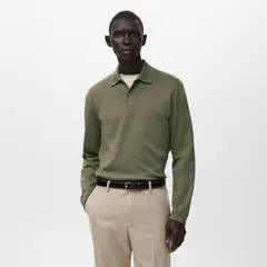 MANGO MAN - Polera Polo Punto Regular Fit Hombre