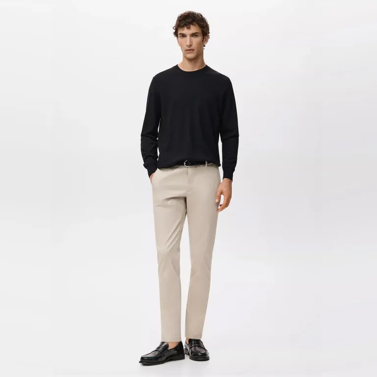 Pantalón Barna Slim Fit Chino Sarga Hombre