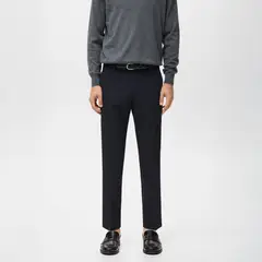 MANGO MAN - Pantalón Barna Slim Fit Chino Sarga Hombre