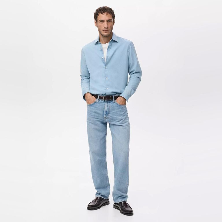 Jeans Moby Straight Fit Lavado Claro Hombre