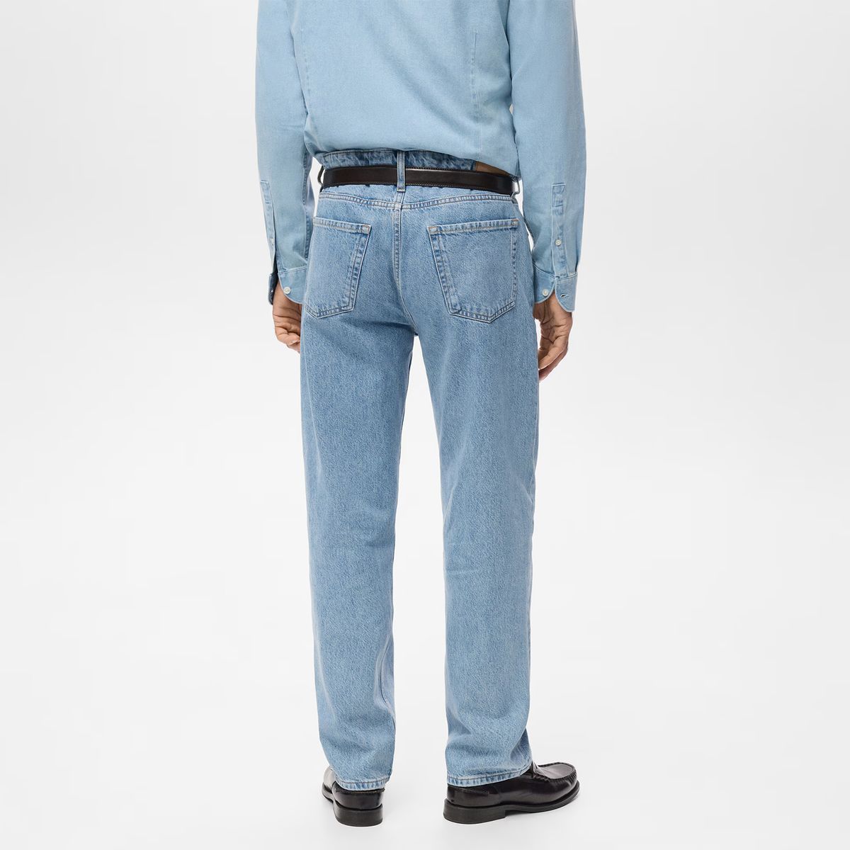 MANGO MAN - Jeans Moby Straight Fit Lavado Claro Hombre Mango Man