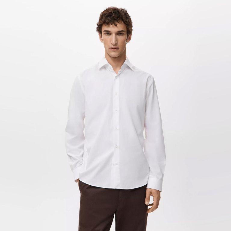 Camisa 100% Algodón Regular Fit Hombre