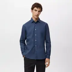 MANGO MAN - Camisa 100% Algodón Regular Fit Hombre