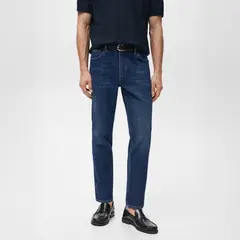 MANGO MAN - Jeans Ben Cropped Tapered Fit Hombre